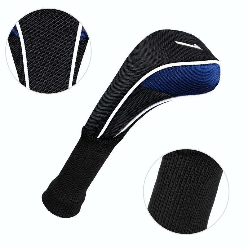 3 in 1 No.1 / No.3 / No.5 Golf Club Protective Cover(Black)