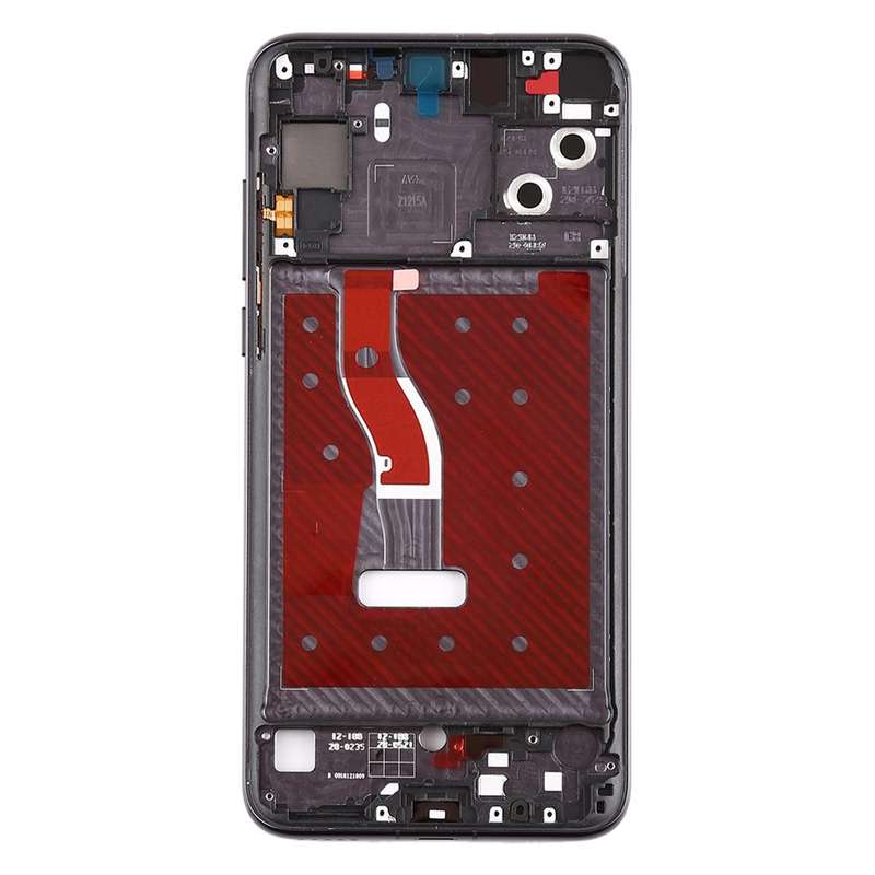 Front Housing LCD Frame Bezel Plate with Side Keys for Huawei Nova 4(Grey)