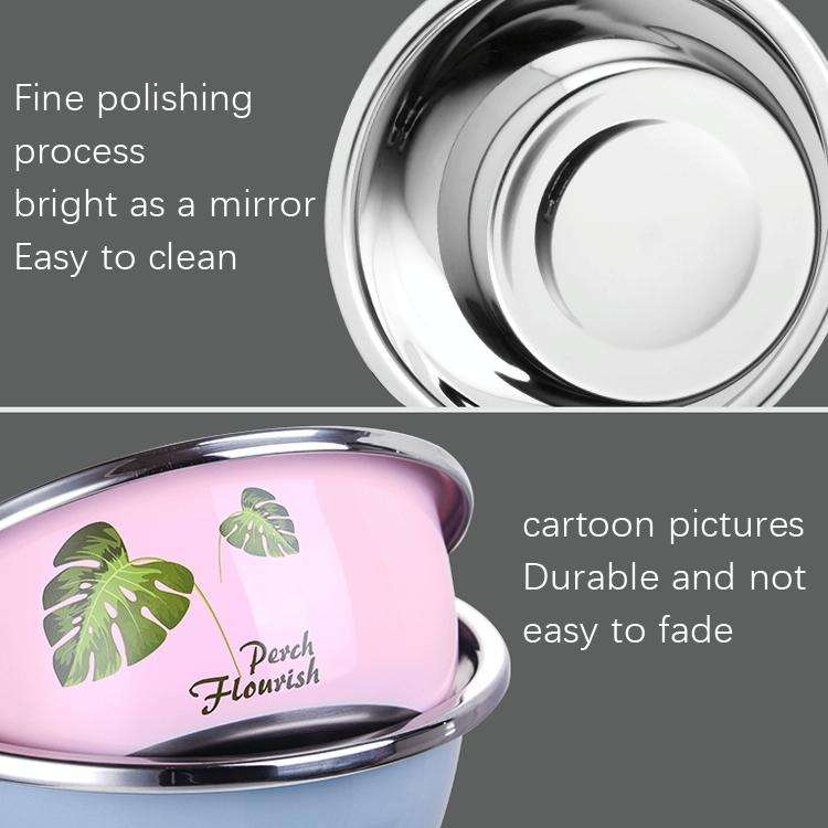 3 PCS / Set SiGang Stainless Steel Cartoon Thickened Seasoning Tank Cooking Wash Basin(22cm+24cm+...