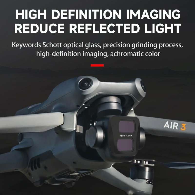 For DJI Air 3 JSR KB Series Drone Lens Filter, Filter:4 in 1 ND
