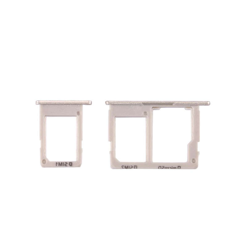 For Galaxy J5 Prime / G570 & J7 Prime / G610 SIM Card Tray + Micro SD & SIM Card Tray (Gold)