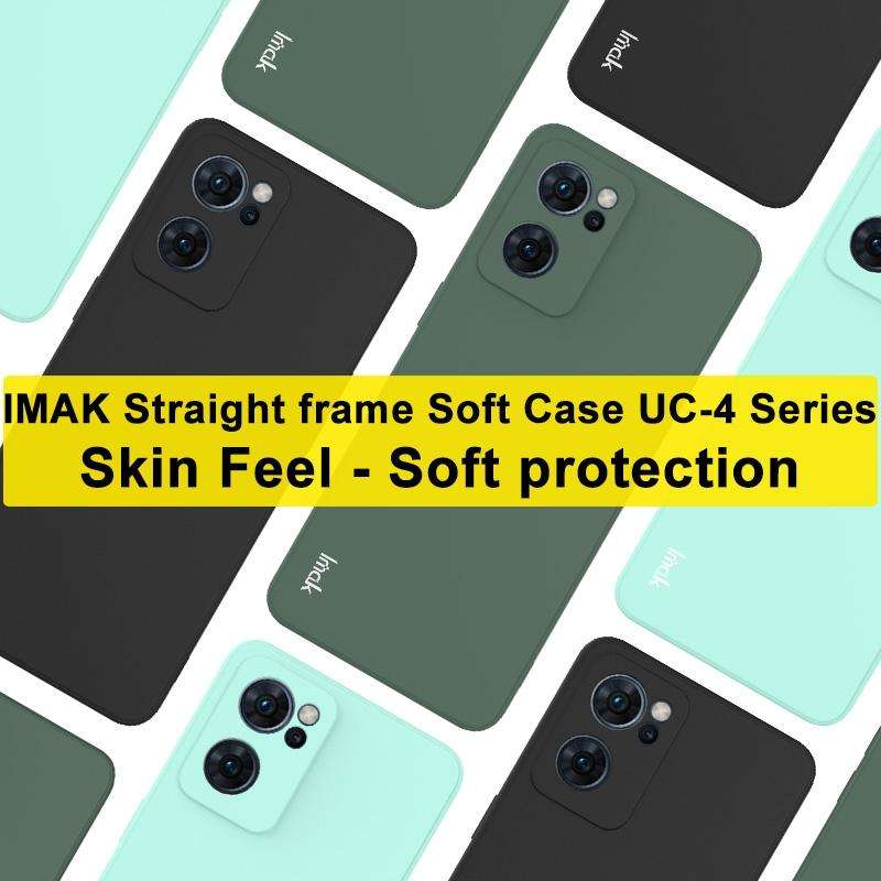 For OPPO Reno7 5G imak UC-4 Series Straight Edge TPU Soft Protective Case(Dark Green)