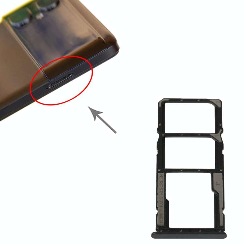 SIM Card Tray + SIM Card Tray + Micro SD Card Tray For Xiaomi Poco M4 5G/Poco M4 5G India/Redmi N...