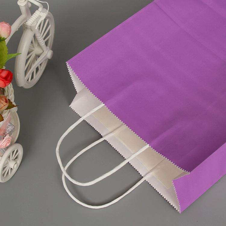 10 PCS Elegant Kraft Paper Bag With Handles for Wedding/Birthday Party/Jewelry/Clothes, Size:16x2...