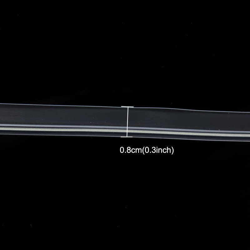 Waterproof Flat Flexible Car Strip Light with Driver for Car Decoration, Length: 5m (Ice Blue Light)