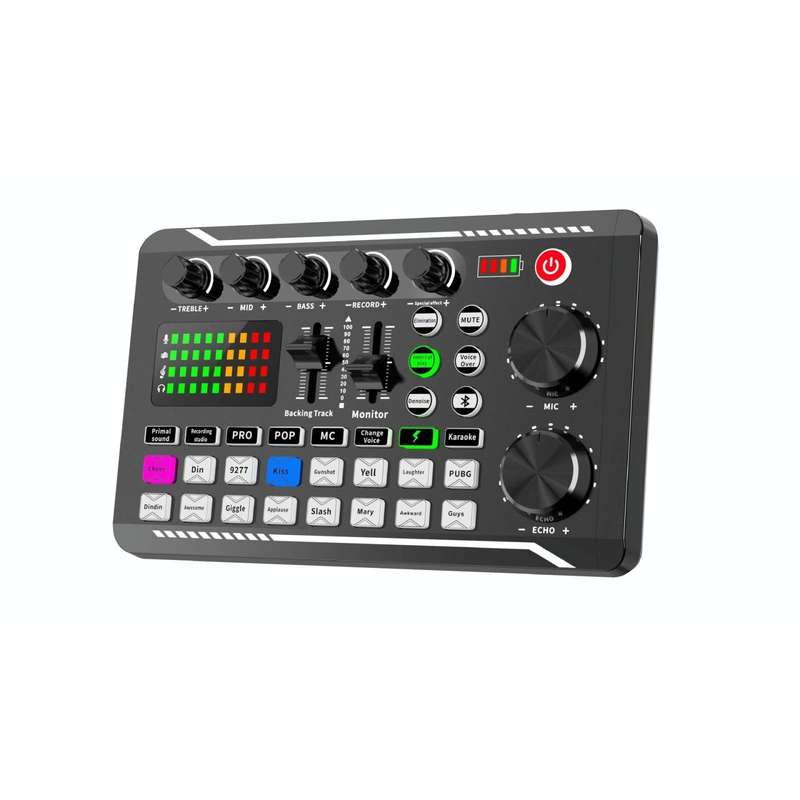 F998 Live Sound Card 16 Sound Effects Noise Reduction Mixers