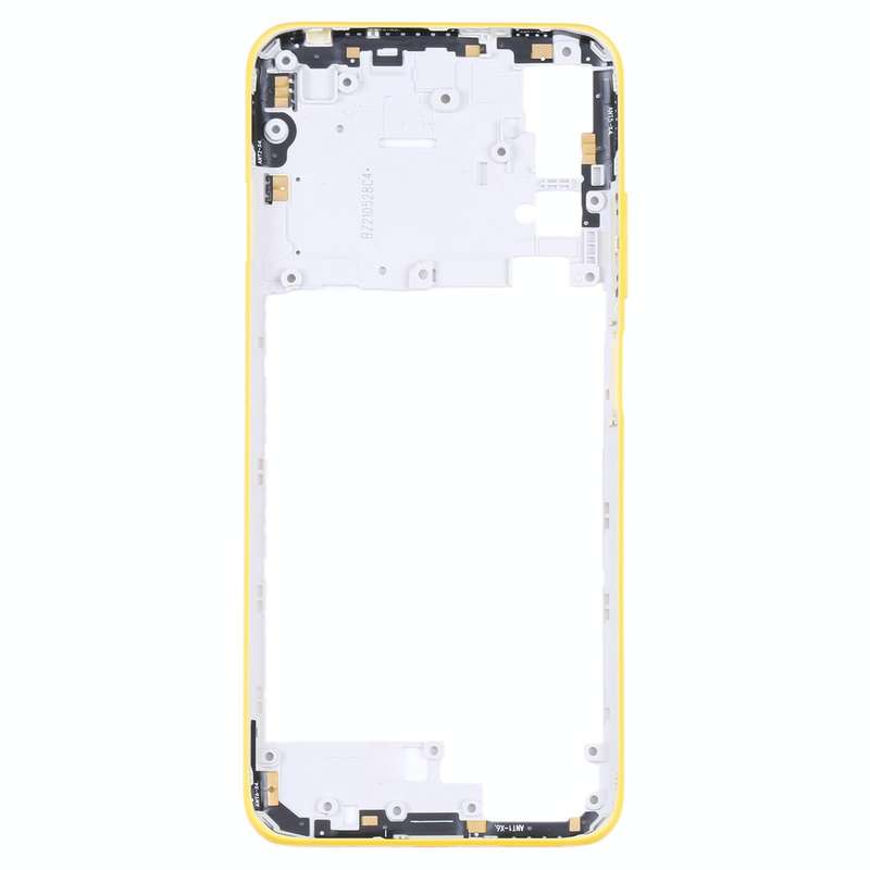 Original Middle Frame Bezel Plate for Xiaomi Poco M3 Pro 5G M2103K19PG M2103K19PI (Yellow)