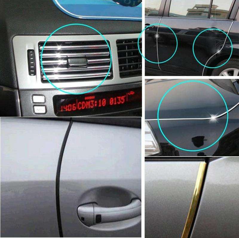 Car Auto Truck Door Edge Guard Trim Molding Protector Strip, Length: 12m(Black)