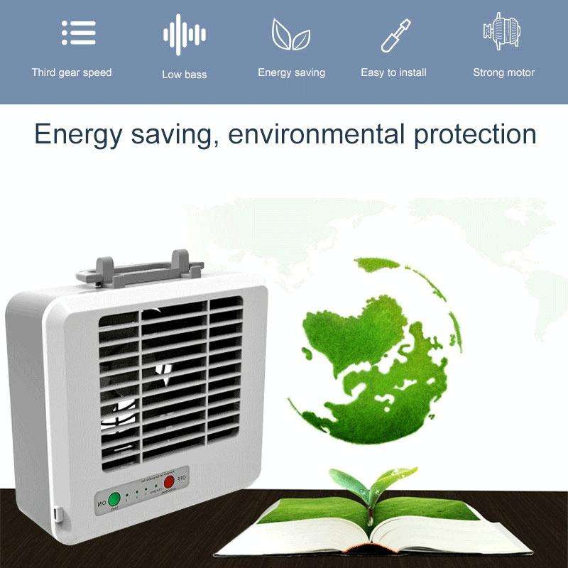 Portable Mini Silent Household Energy Saving Desktop Air Conditioner Fan Electric Air Cooler(White)