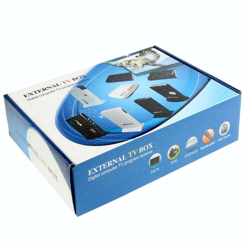 Global Mini LCD TV Receiver Box Digital Computer VGA TV Programs Tuner Receiver Dongle Monitor, M...