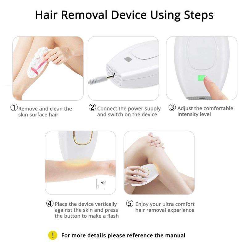 H01 Portable Home Use Laser IPL Hair Removal Devicepainless Epilator Permanent, Specification:UK ...