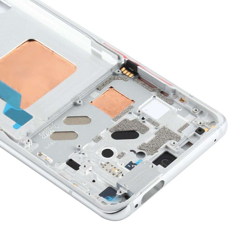Original Front Housing LCD Frame Bezel Plate for Xiaomi Redmi K30 Ultra M2006J10C(Silver)