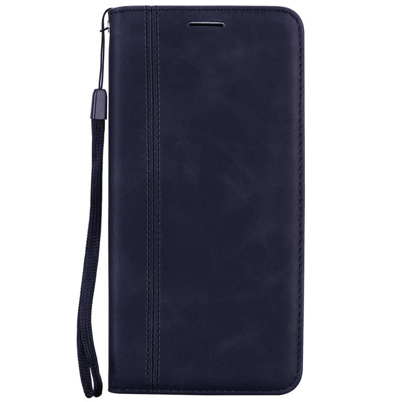 For Samsung Galaxy A03 Core Frosted Business Magnetic Flip Leather Phone Case(Black)