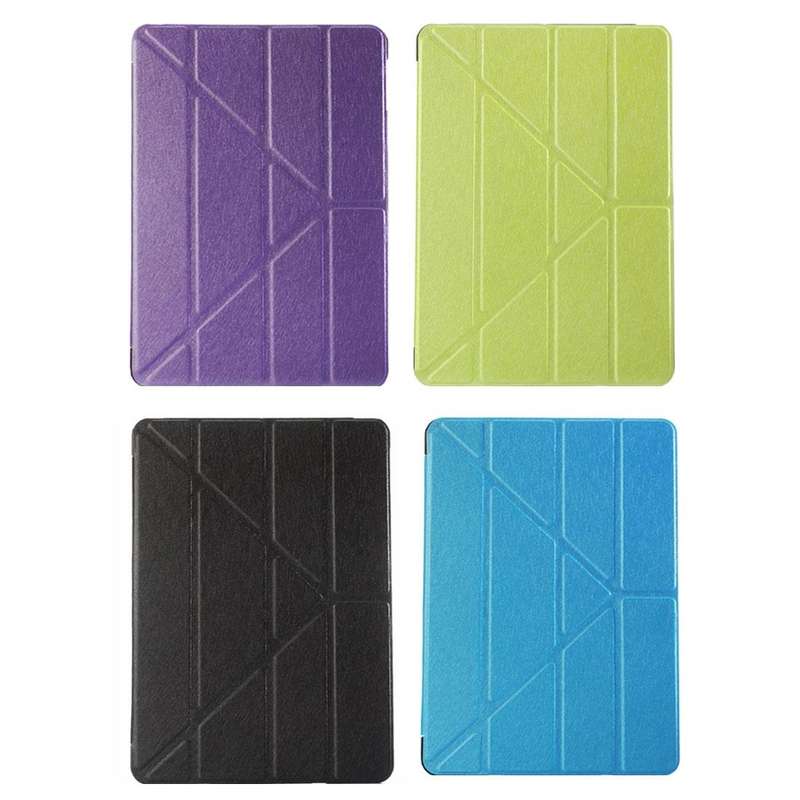 For iPad 9.7 (2018) & iPad 9.7 (2017) & iPad Air Silk Texture Horizontal Deformation Flip Leather...
