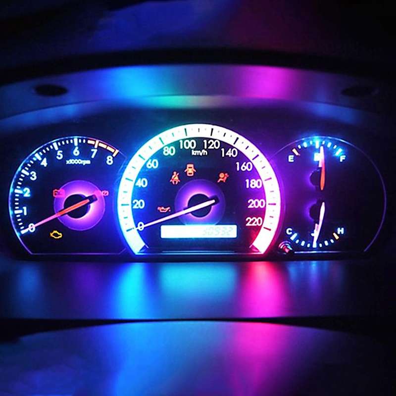 10 PCS B8.3 0.2W DC12V Wedge Instrument Panel COB LED Light Dashboard Gauge Cluster Indicator Lam...