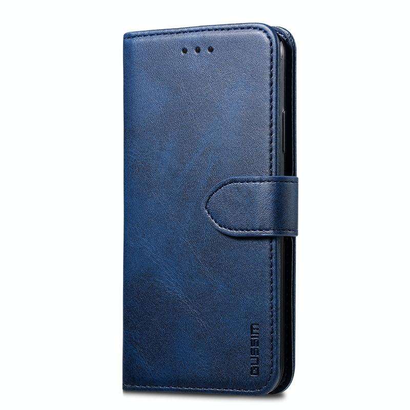 For iPhone 8 Plus / 7 Plus GUSSIM Magnetic Horizontal Flip Leather Case with Holder & Card Slots ...