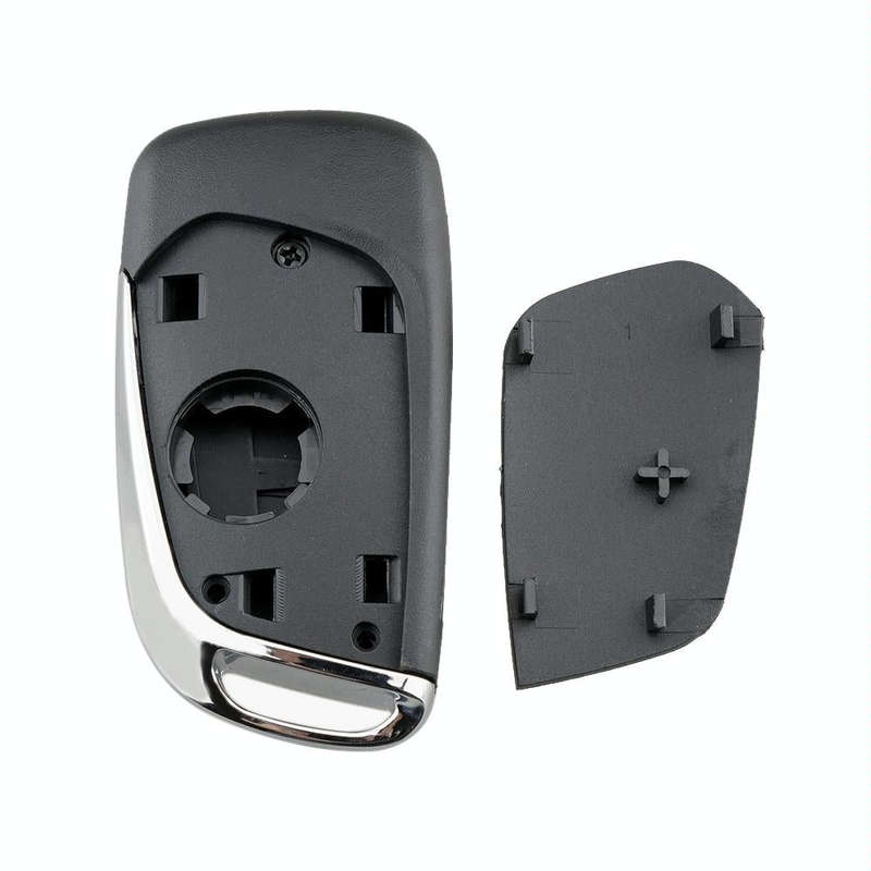 For PEUGEOT Car Keys Replacement 3 Buttons Car Key Case with Grooved and Holder