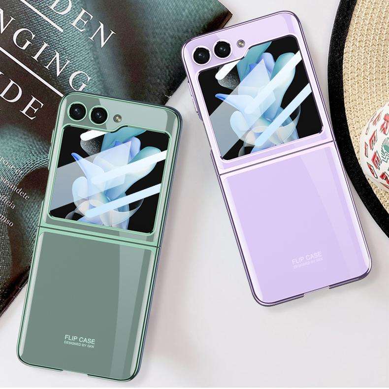 For Samsung Galaxy Z Flip5 GKK Integrated Electroplating Full Coverage Phone Case(Gold)