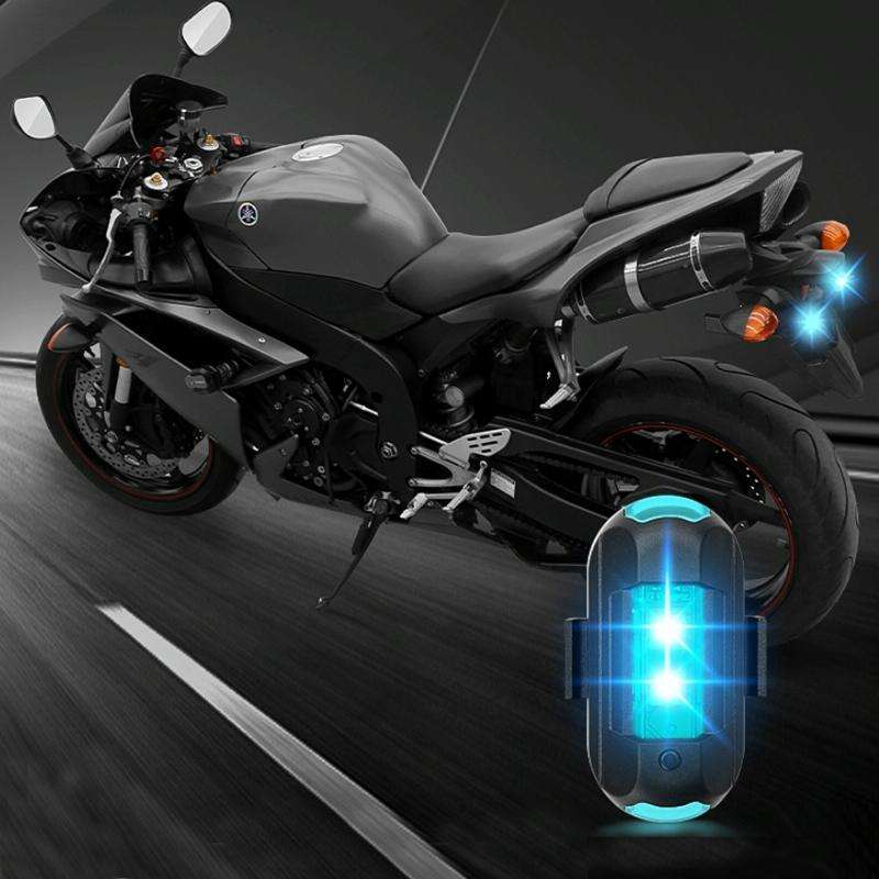 Vibration Remote Control Induction Motorcycle Wireless Strong Magnetic Warning Flash Light, Speci...