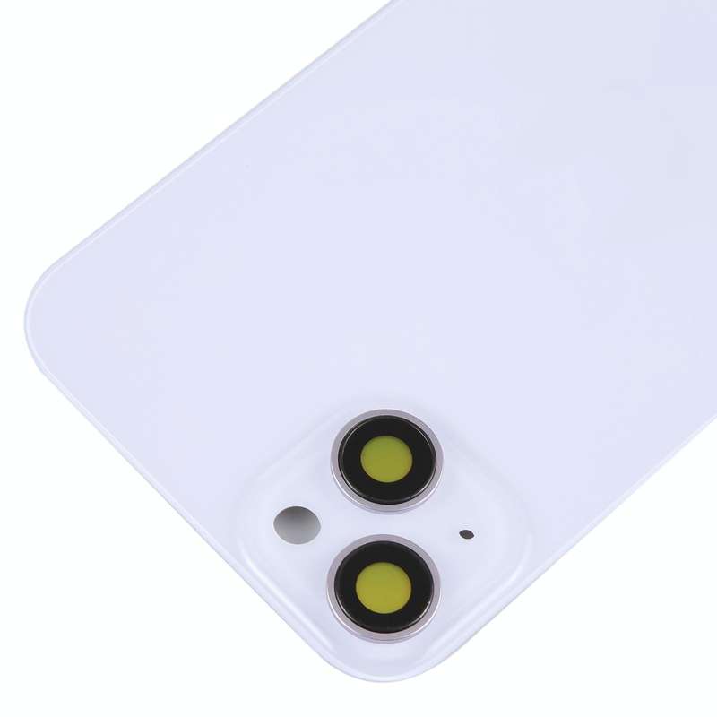 Glass Battery Back Cover with Holder for iPhone 14(Purple)