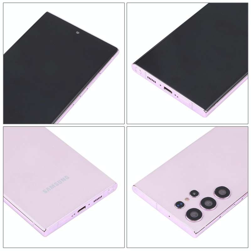For Samsung Galaxy S23 Ultra 5G Black Screen Non-Working Fake Dummy Display Model(Purple)