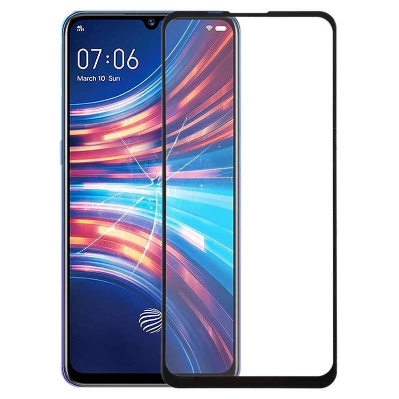 For Vivo S1 Front Screen Outer Glass Lens (Black)