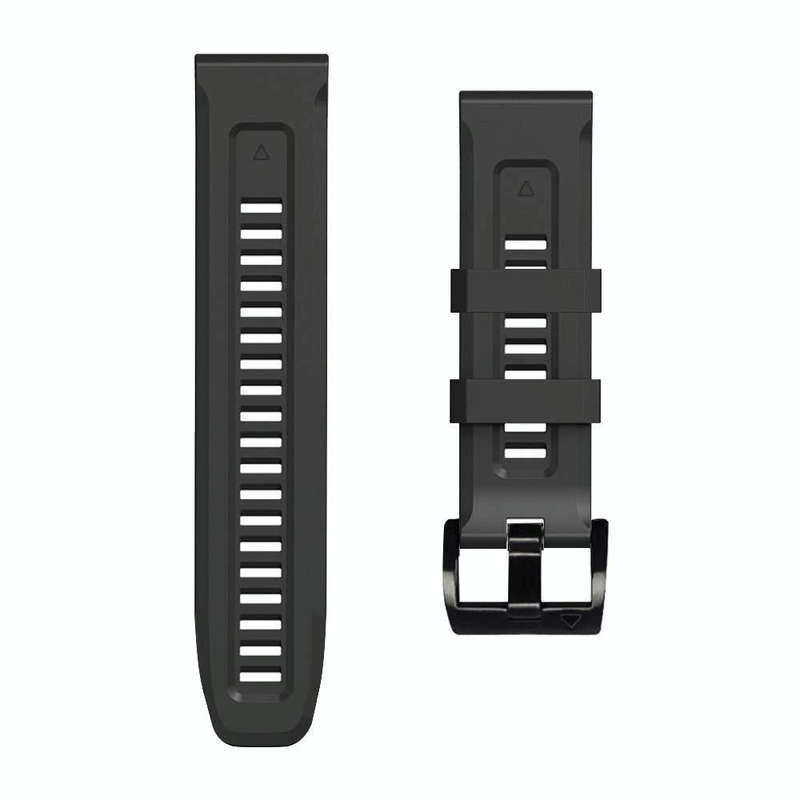 For Garmin Fenix 7X 26mm Silicone Sport Pure Color Watch Band(Brown)