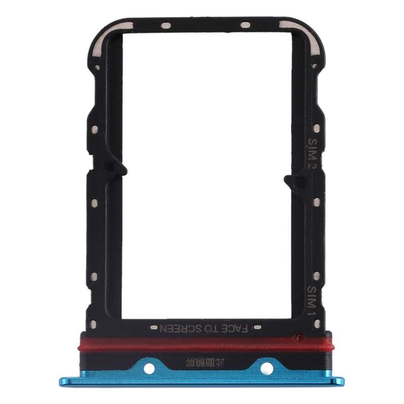 SIM Card Tray + SIM Card Tray for Xiaomi Mi CC9 Pro/Mi Note 10/Mi Note 10 Pro/Mi Note 10 Lite(Blue)