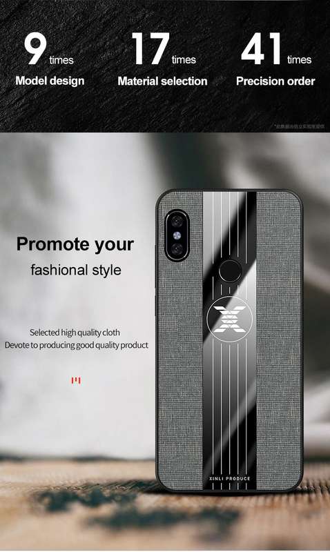 For Xiaomi Redmi Note 5 XINLI Stitching Cloth Texture Shockproof TPU Protective Case(Brown)