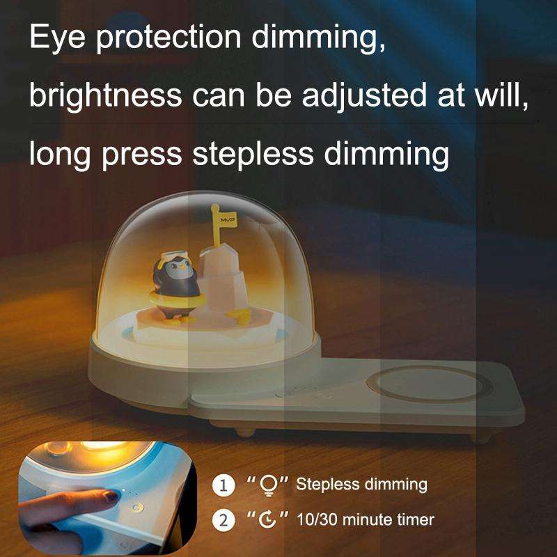 Decorative Table Lamp Wireless Fast Charging Smart Bluetooth Music Light, Style: Bluetooth Model(...