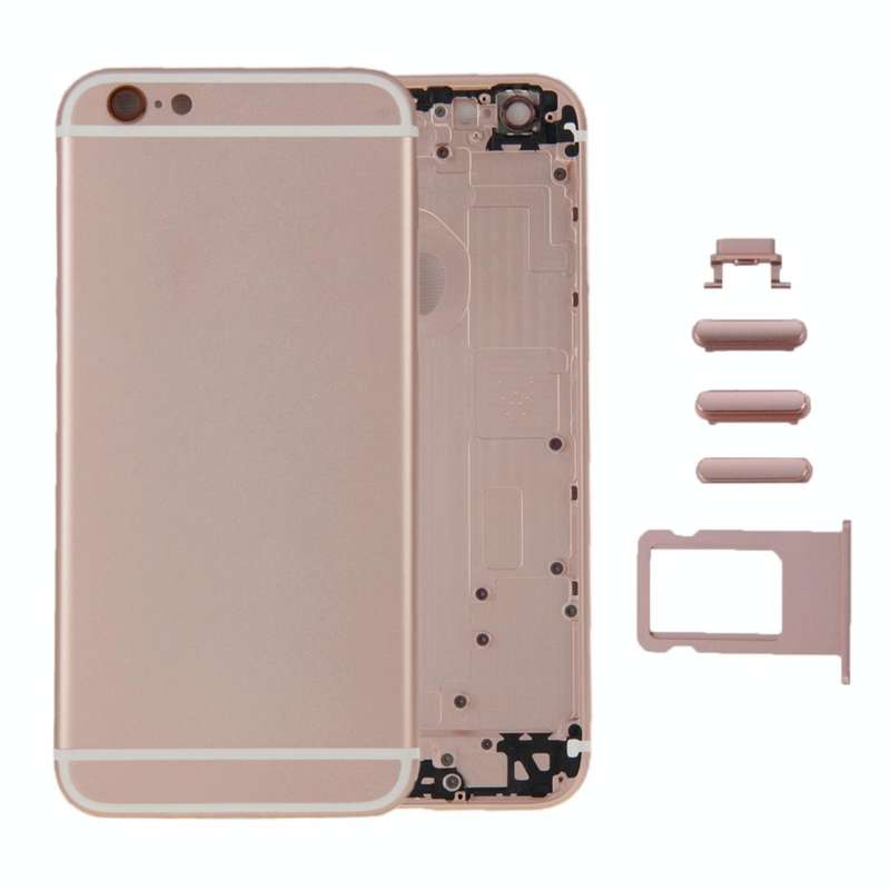 6 in 1 for iPhone 6 (Back Cover + Card Tray + Volume Control Key + Power Button + Mute Switch Vib...