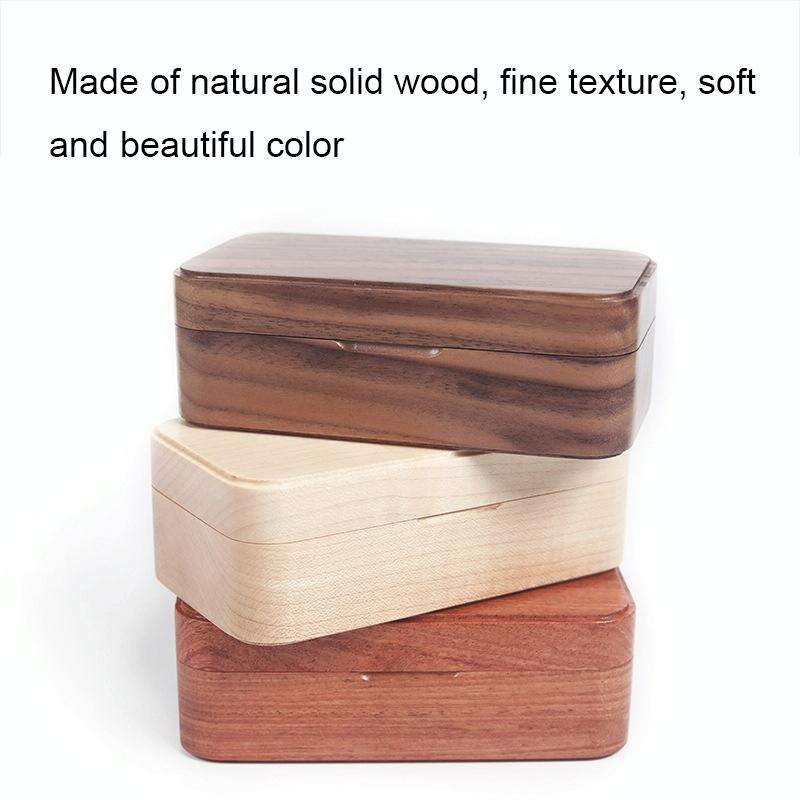 Wooden Music Box with Ring Storage Function, Spec: J280