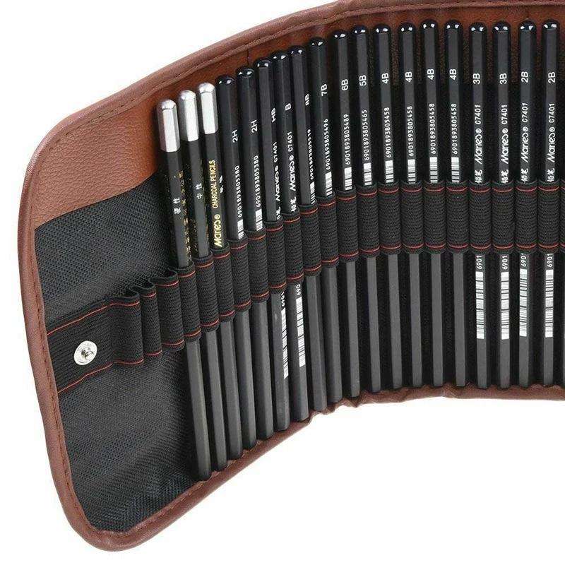 YGSM-30 Sketch Pencil Set Art Sketch Pencil Drawing Tools, Spec: 30pcs/set