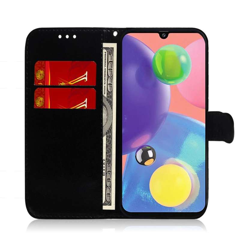 For Galaxy A70s Solid Hyun Color Magnetic Attraction Horizontal Flip Leather Case with Lanyard, S...