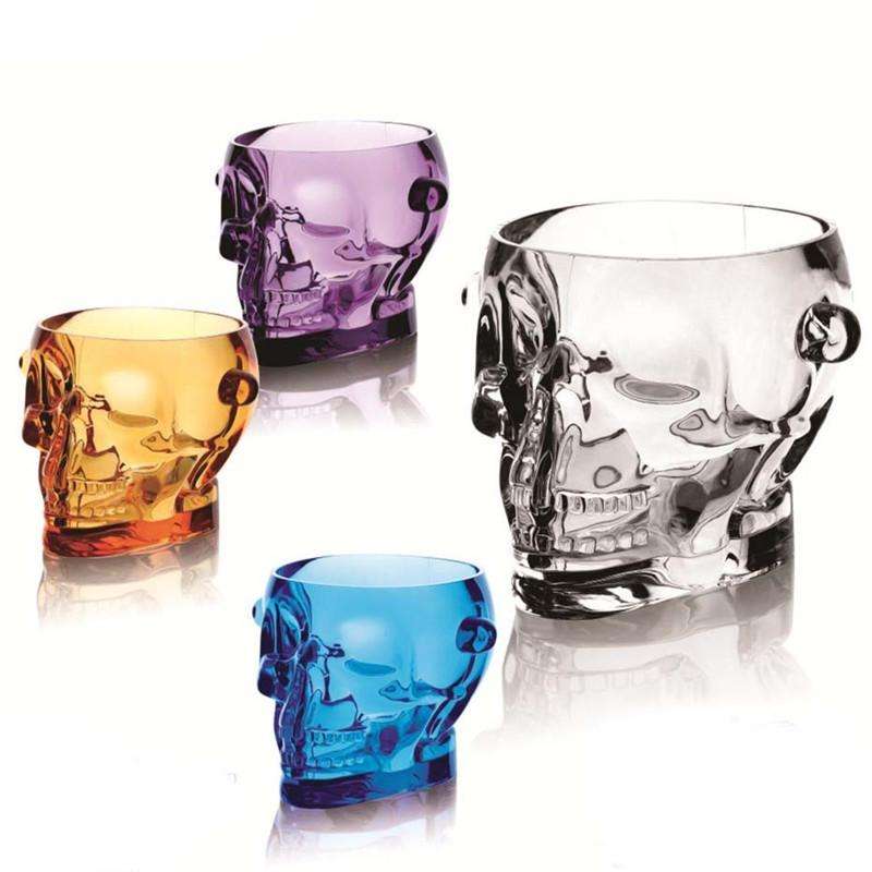 1.5L Acrylic Bar Skull Shape Ice Bucket(Transparent)