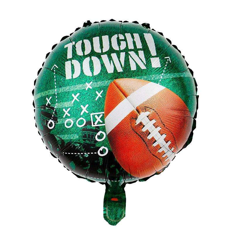 8 PCS Ball Team Game Sports Themed Party Decoration Balloons,Style: 18 -inch Rugby