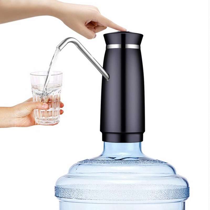 Stainless Steel Automatic Electric Portable Water Pump Dispenser Water Feeder Gallon Drinking Bot...