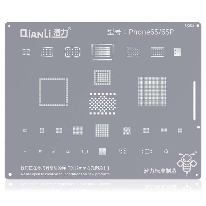 Qianli QS02 Bumblebee Stencils BGA Reballing Planting Tin Plate For iPhone 6s/6s Plus