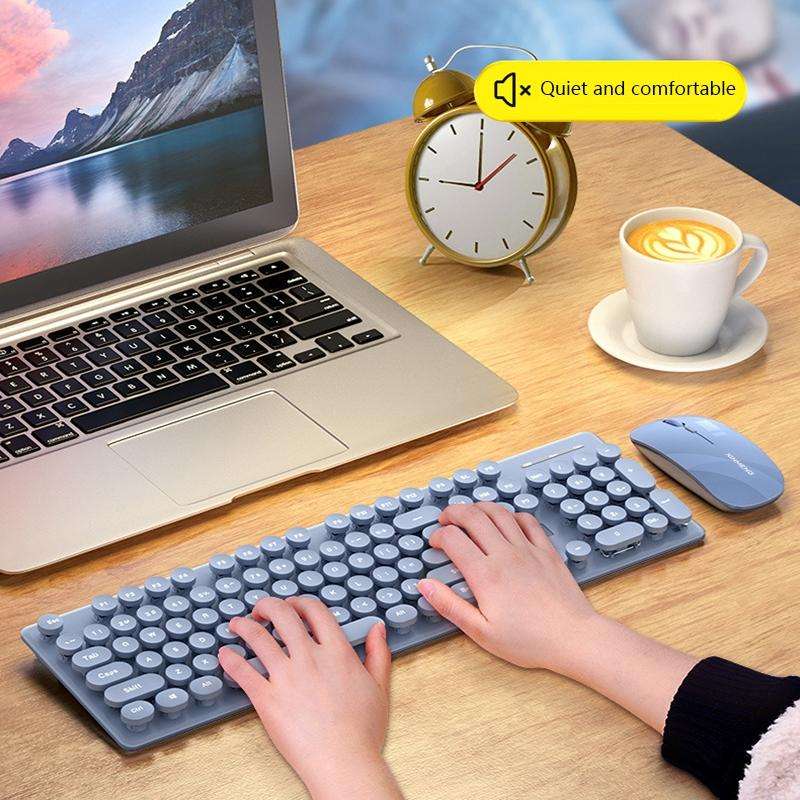 XINMENG N520 Rechargeable Wireless Keyboard Mouse Set(Blue)