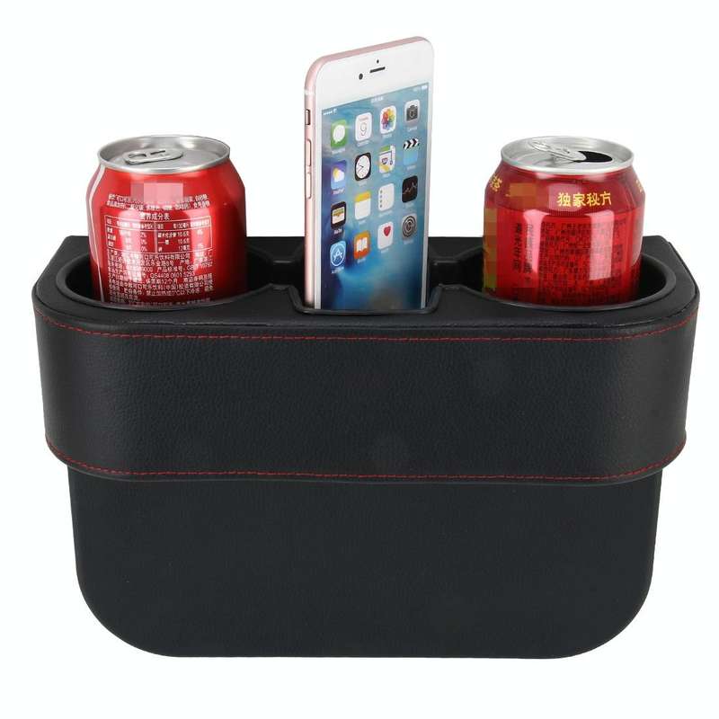 Car Seat Crevice Storage Box Cup Drink Holder Auto Pocket Stowing Tidying for Phone Pad Card Coin...