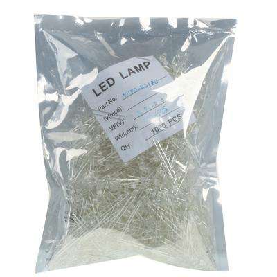 1000 PCS 3mm Water Clear LED Lamp(Yellow Light)