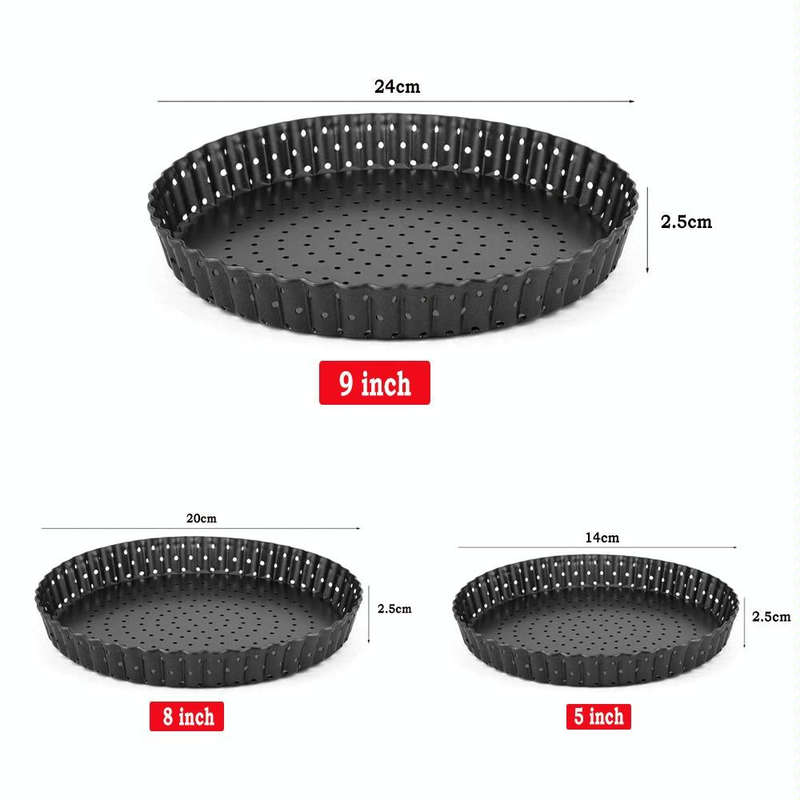 BM1075 Perforated Pizza Pan Kitchen Carbon Steel Non-stick Fruit Pie Mould Bakeware, Specificatio...