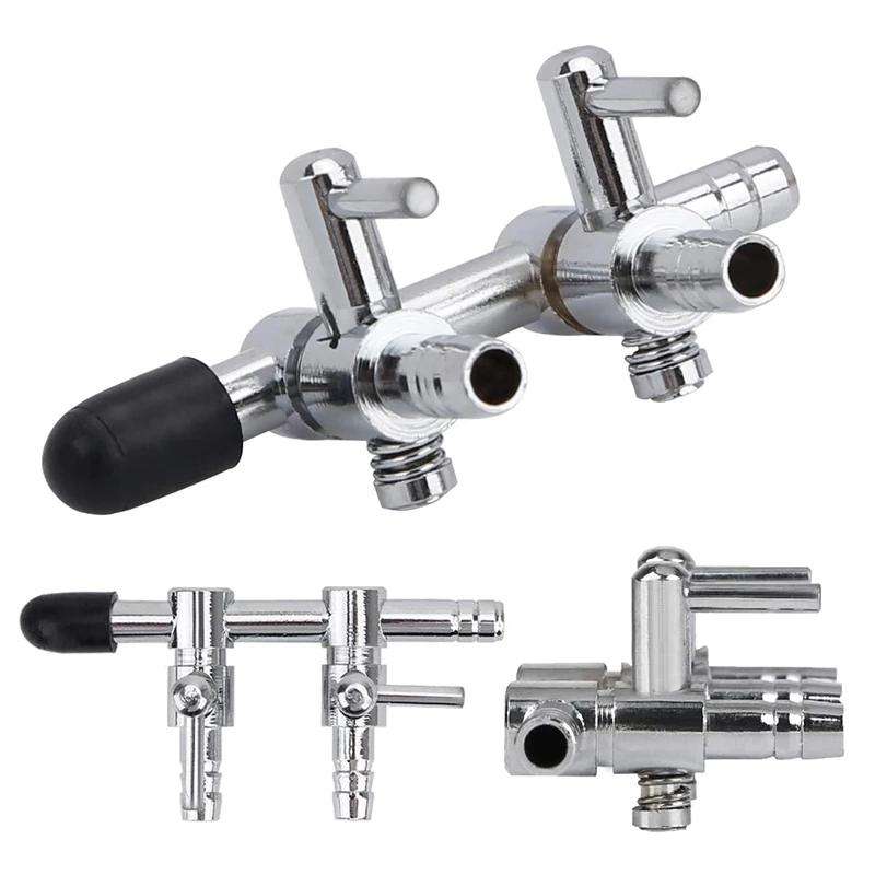 Fish Tank Oxygen Pipe Stainless Steel Distributor Oxygen Regulating Valve, Specification: Six Heads