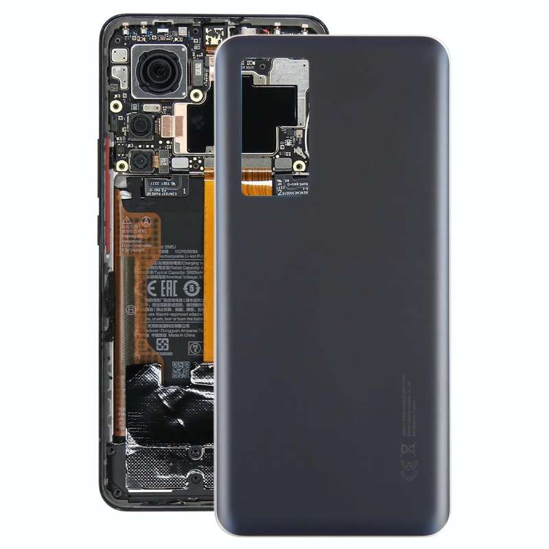For Xiaomi 12T Pro OEM Glass Material Battery Back Cover(Black)