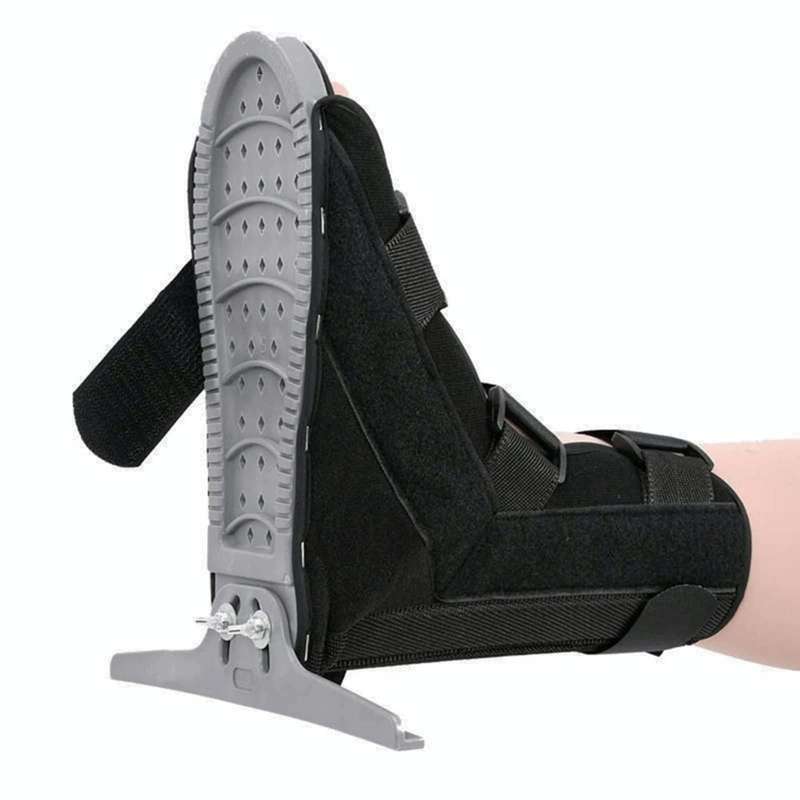 Drop Foot Support Foot Varus / Valgus Correction Brace Ankle Fracture Stabilizer, Size: L(Black)