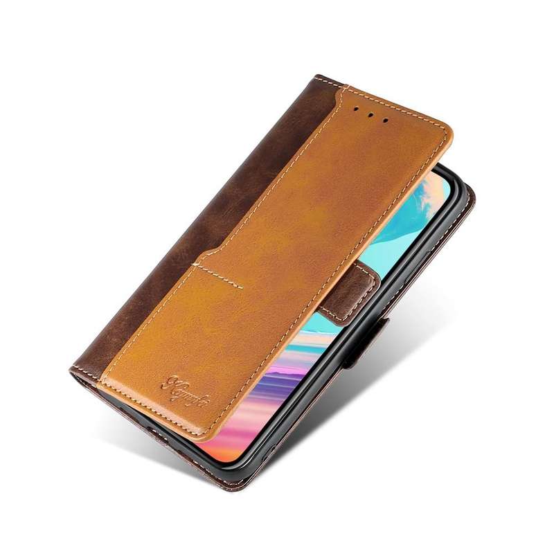 For Huawei Mate 20 Pro Retro Texture Contrast Color Side Buckle Horizontal Flip Leather Case with...