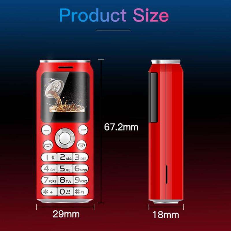 Satrend K8 Mini Mobile Phone, 1.0 inch, Hands Free Bluetooth Dialer Headphone, MP3 Music, Dual SI...