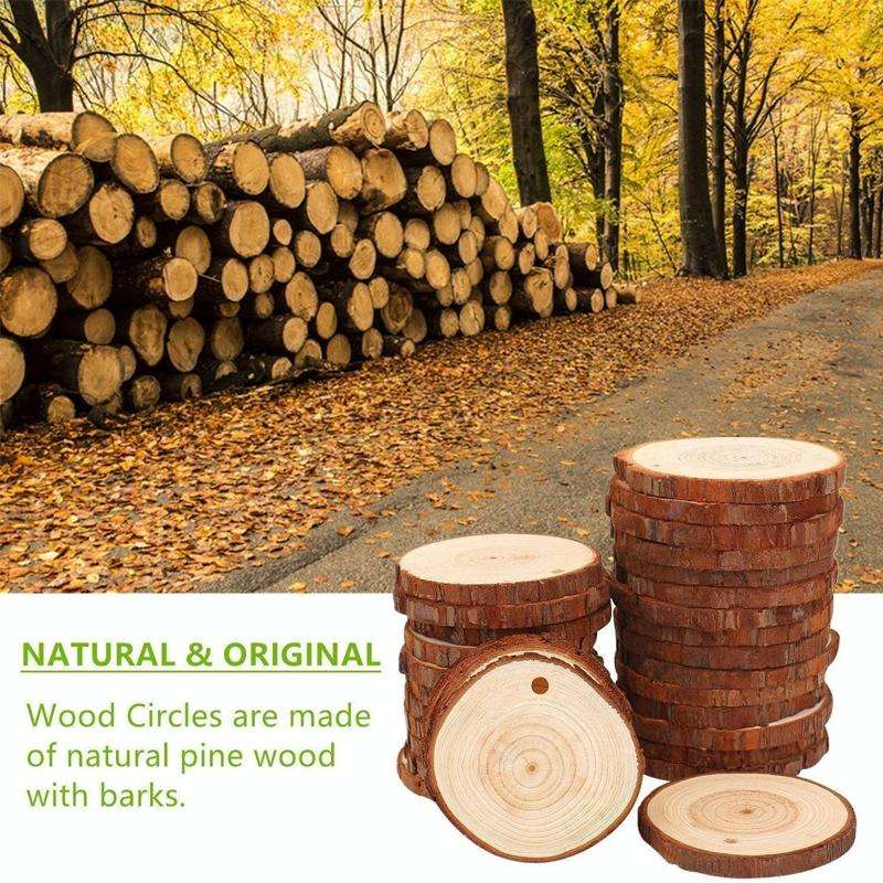 10 PCS Log Round Wood Pieces Hand-painted Decorative Shooting Props, Size:Small