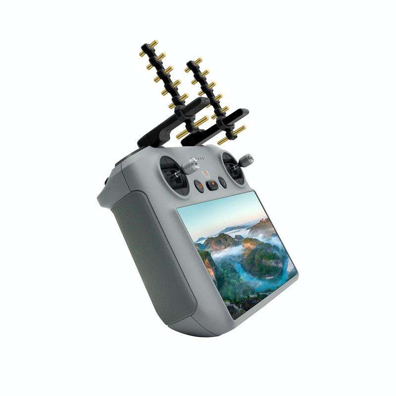For DJI Air 3/Mini 4 Pro Drone RC 2 Remote Controller Yagi Antenna Signal Booster(Black)