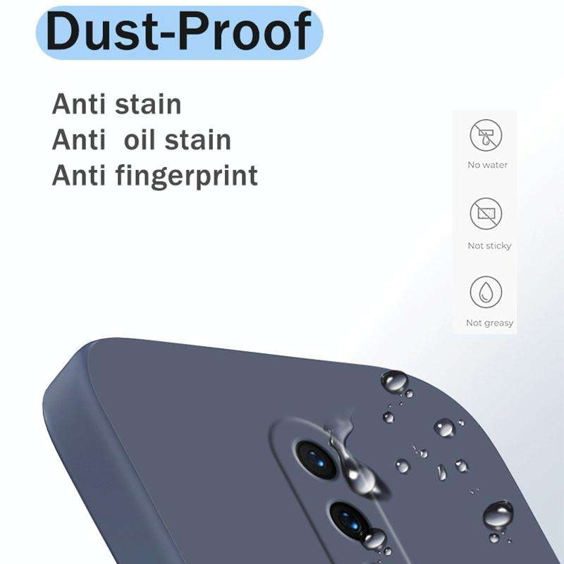 For OnePlus 7 Solid Color Imitation Liquid Silicone Straight Edge Dropproof Full Coverage Protect...